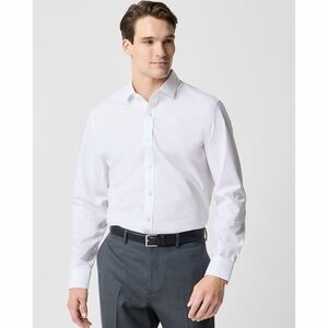 NWT! J Crew Factory - Men’s Wrinkle-Free Dress Shirt - White - XXL